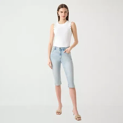 Rm Rebecca Minkoff Womens Skinny Capri Pant In Blue