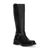 Rm Rebecca Minkoff Womens Sona Stacked Heel Motorcycle Boots In Black