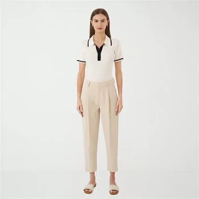 Rm Rebecca Minkoff Womens Tapered High Rise Ankle Pant In Neutral