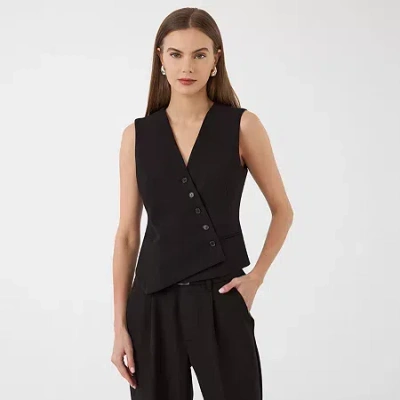 Rm Rebecca Minkoff Womens V Neck Sleeveless Vest In Black