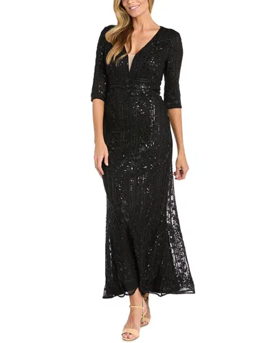 Rm Richards Corded Sequin Gown
