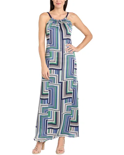 R & M Richards Rm Richards Maxi Dress In Blue