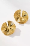 Rmn Lola Statement Fan Earrings In Gold
