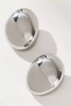 Rmn Ophelia Statement Round Post Earrings In Silver