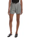 Rmn Studios A-line Pleated Short In Green