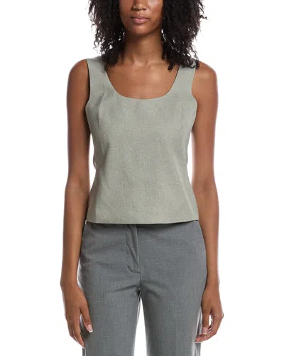 Rmn Studios Square Neck Tailored Top In Black