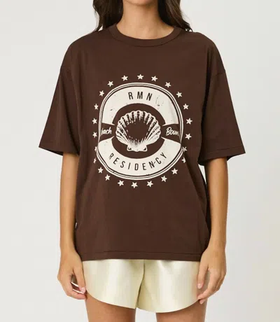 Rmn Wholesale Beach Bound Short Sleeve Tee In Brown