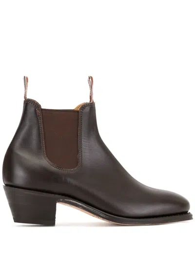 R.m.williams Adelaide Mid-heel Chelsea Boots In Brown