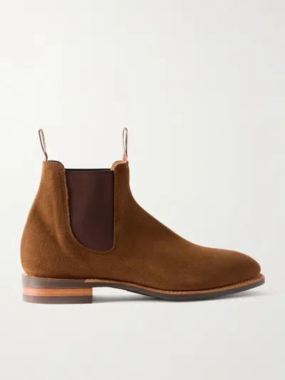 R.m.williams Comfort Craftsman Suede Chelsea Boots In Brown