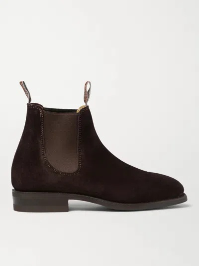 R.m.williams Comfort Craftsman Suede Chelsea Boots In Brown