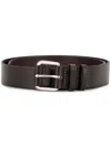 R.m.williams Covered Buckle Belt In Brown