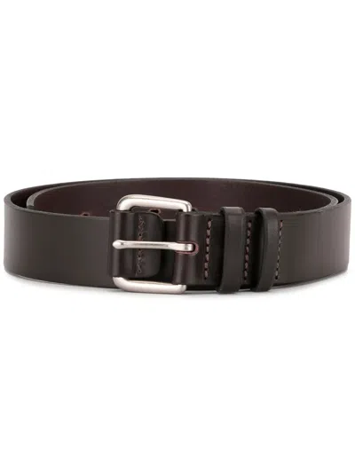 R.m.williams Covered Buckle Belt In Brown