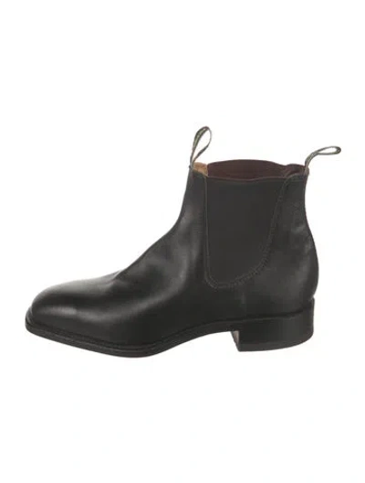 Pre-owned R.m.williams Leather Chelsea Boots In Black