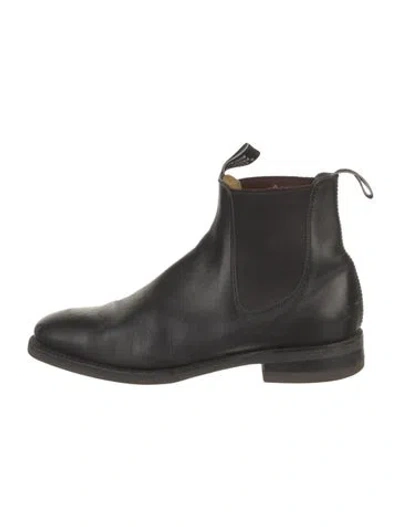 Pre-owned R.m.williams Leather Chelsea Boots In Black