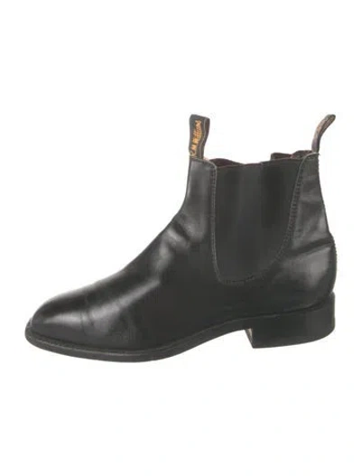 Pre-owned R.m.williams Leather Chelsea Boots In Black