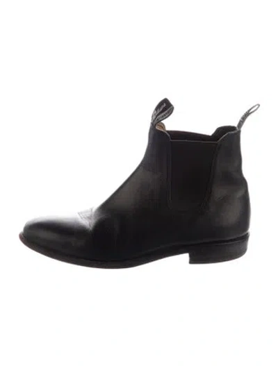 Pre-owned R.m.williams Leather Chelsea Boots In Black