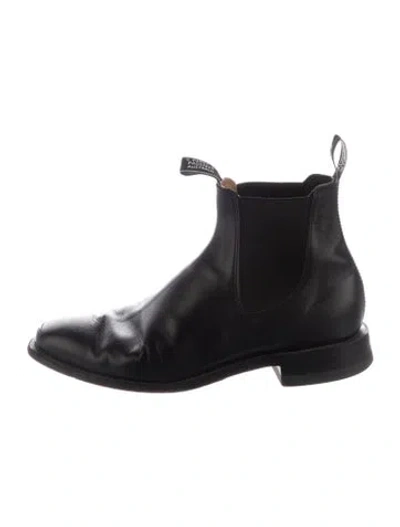 Pre-owned R.m.williams Leather Chelsea Boots In Black