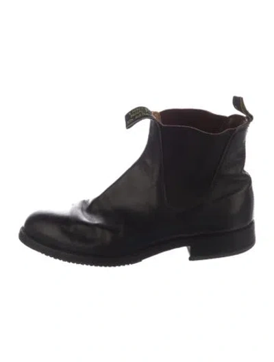 Pre-owned R.m.williams Leather Chelsea Boots In Black