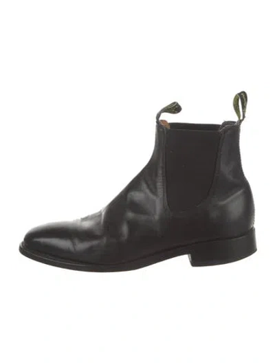 Pre-owned R.m.williams Leather Chelsea Boots In Black