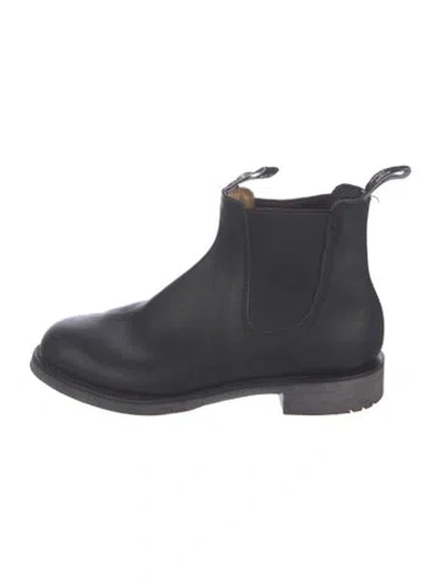 Pre-owned R.m.williams Leather Chelsea Boots In Black