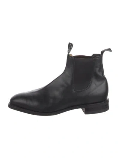 Pre-owned R.m.williams Leather Chelsea Boots In Black