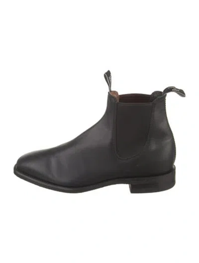 Pre-owned R.m.williams Leather Chelsea Boots In Black