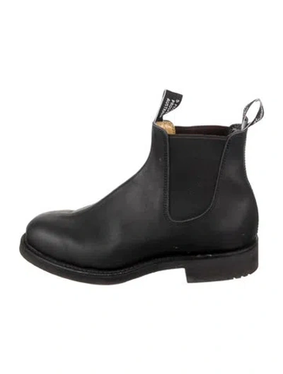 Pre-owned R.m.williams Leather Chelsea Boots In Black