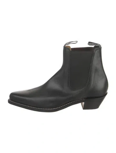 Pre-owned R.m.williams Leather Chelsea Boots In Black