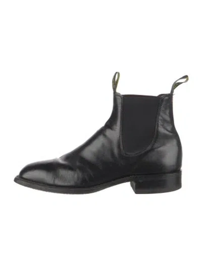 Pre-owned R.m.williams Leather Chelsea Boots In Black