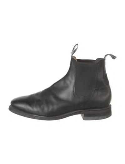 Pre-owned R.m.williams Leather Chelsea Boots In Black
