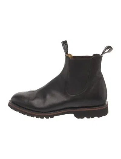 Pre-owned R.m.williams Leather Chelsea Boots In Black
