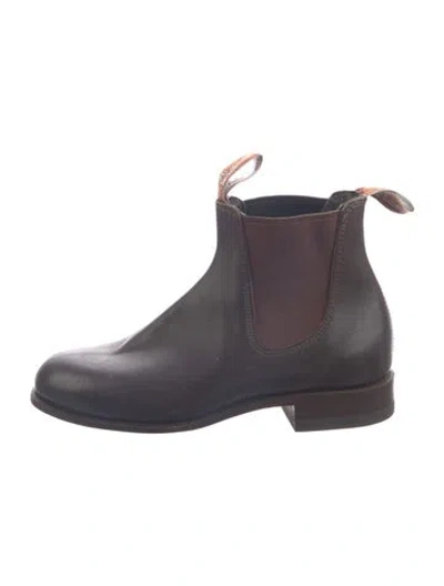Pre-owned R.m.williams Leather Chelsea Boots In Brown