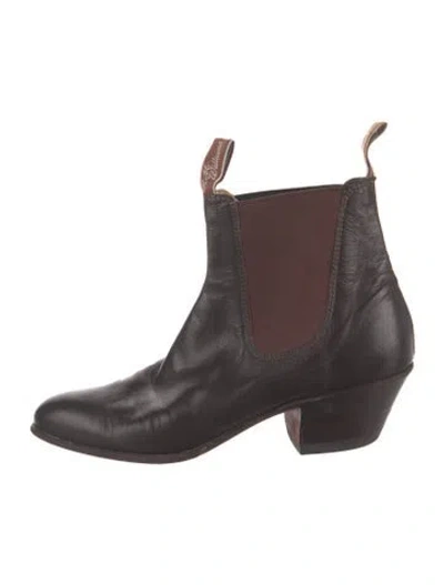 Pre-owned R.m.williams Leather Chelsea Boots In Brown