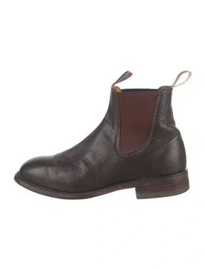 Pre-owned R.m.williams Leather Chelsea Boots In Brown