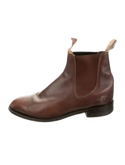 Pre-owned R.m.williams Leather Chelsea Boots In Brown