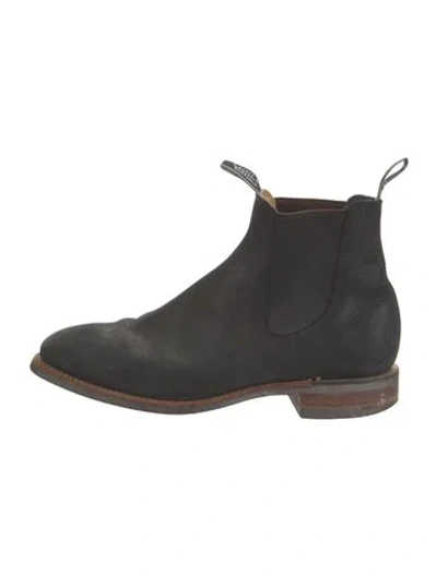 Pre-owned R.m.williams Suede Chelsea Boots In Black/brown