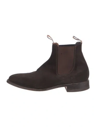 Pre-owned R.m.williams Suede Chelsea Boots In Brown