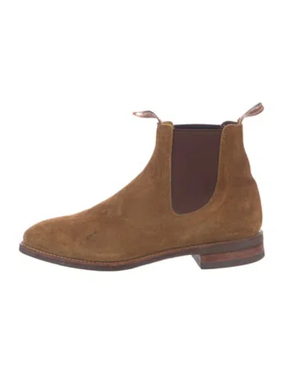 Pre-owned R.m.williams Suede Chelsea Boots In Neutrals