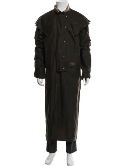 Pre-owned R.m.williams Trench Coat In Green