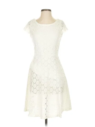 Pre-owned Rn Studio By Ronni Nicole Cocktail Dress In White