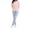 Rnwk Ella Club Golf Heart Sweater In Pink In Pink