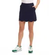 Rnwk Grace Scallop Hem Skort In Navy In Blue