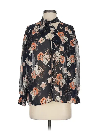 Pre-owned Ro & De 3/4 Sleeve Blouse In Black