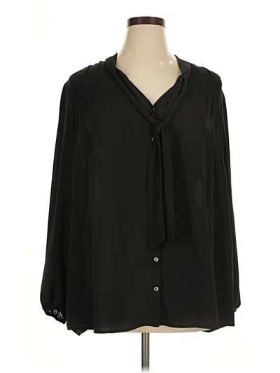 Pre-owned Ro & De 3/4 Sleeve Blouse In Black