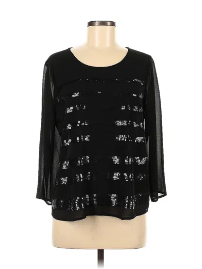Pre-owned Ro & De Long Sleeve Blouse In Black