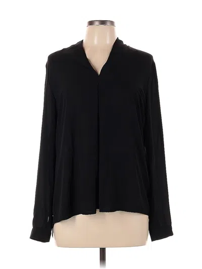 Pre-owned Ro & De Long Sleeve Blouse In Black