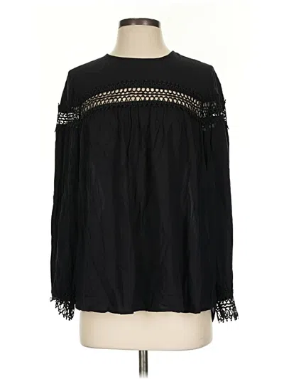 Pre-owned Ro & De Long Sleeve Blouse In Black