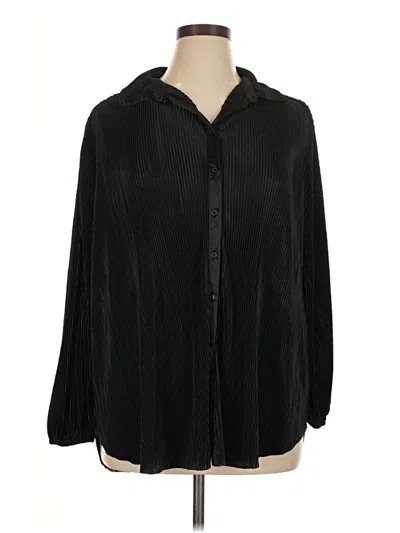 Pre-owned Ro & De Long Sleeve Blouse In Black
