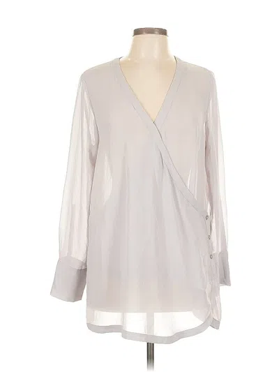 Pre-owned Ro & De Long Sleeve Blouse In Gray