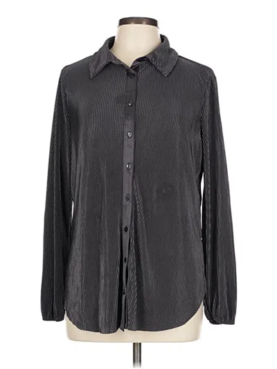 Pre-owned Ro & De Long Sleeve Blouse In Gray